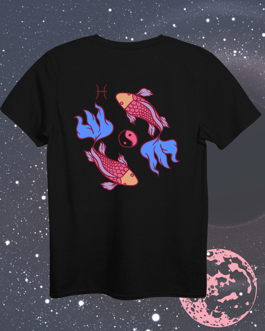 Pisces T-Shirt - Astrological Fish Design