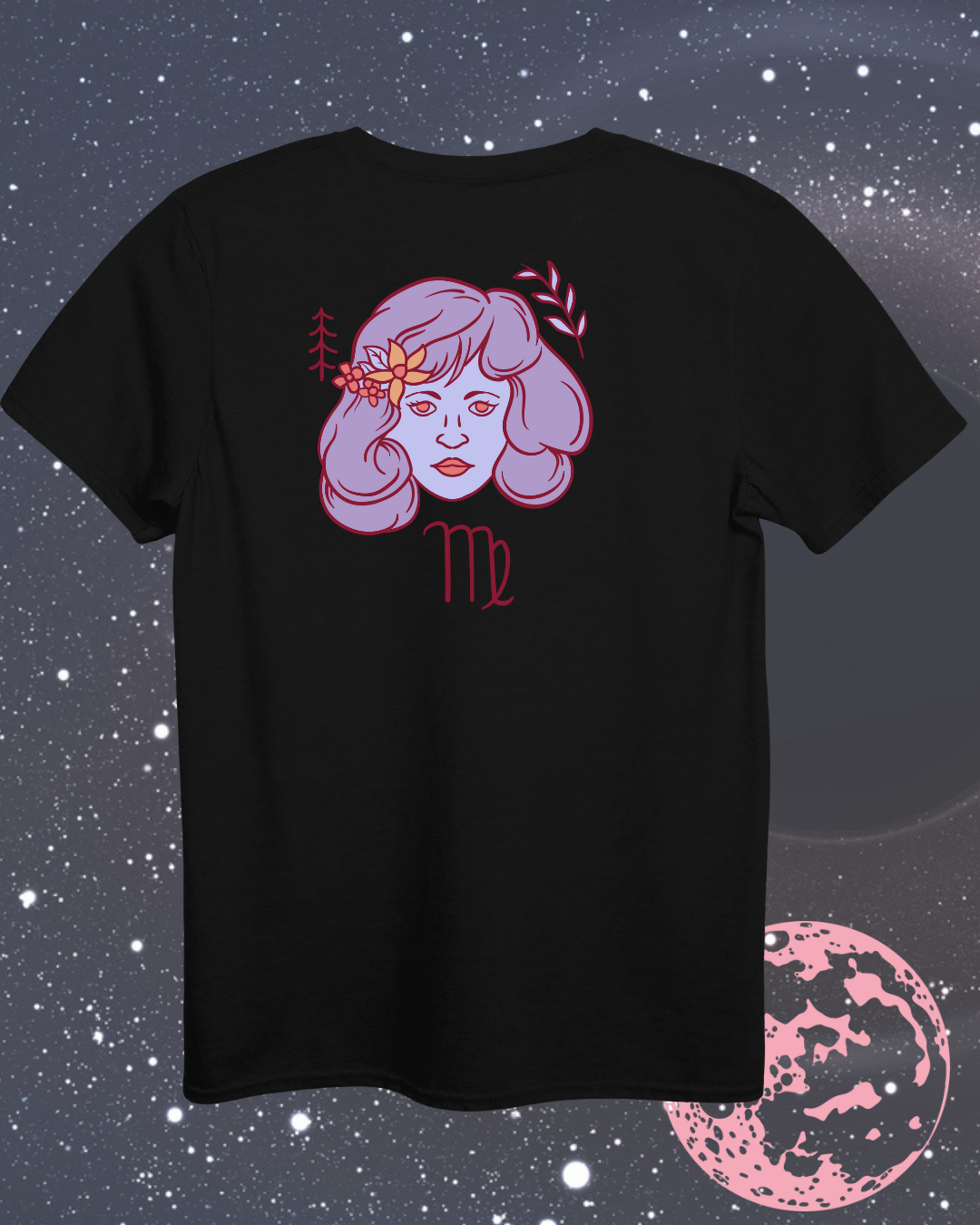 Virgo T-Shirt - Astrological Maiden Design