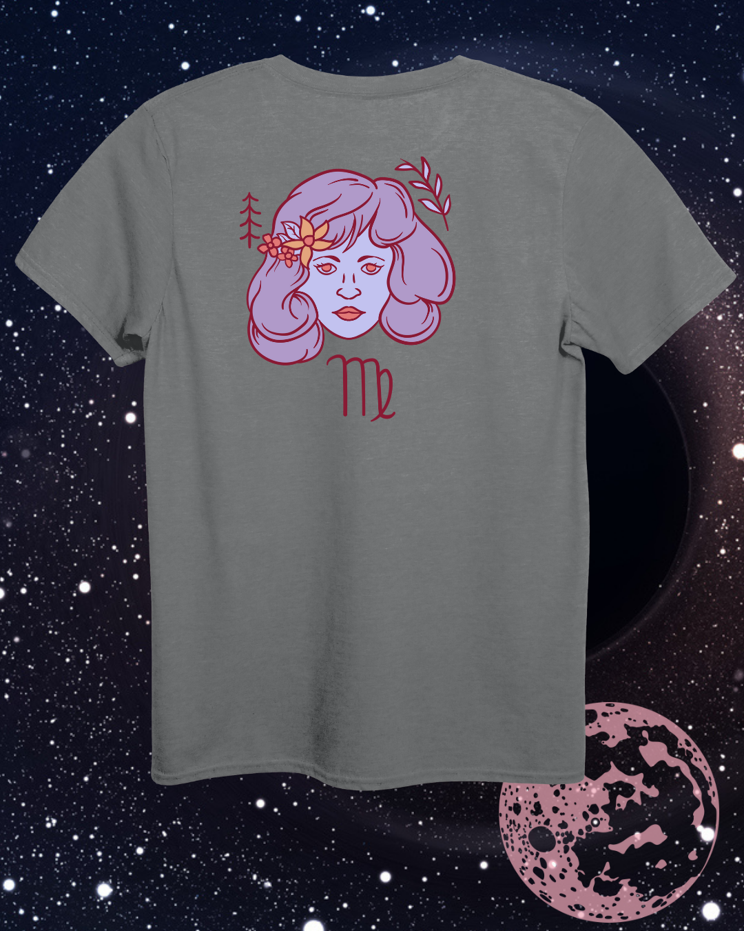 Virgo T-Shirt - Astrological Maiden Design