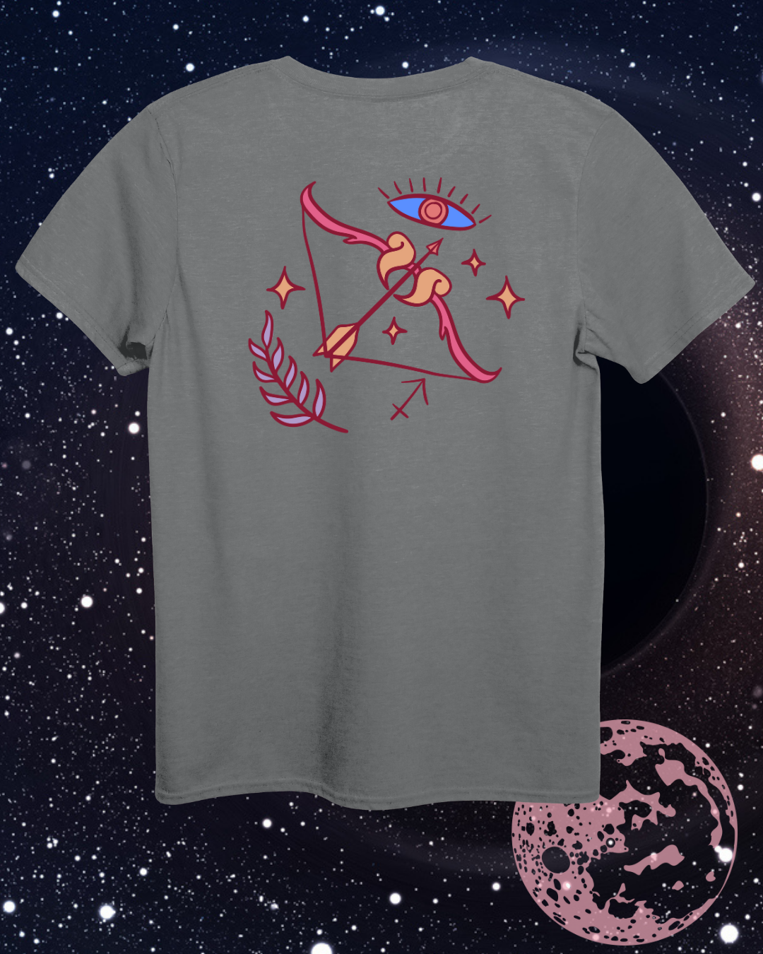 Sagittarius T-Shirt - Astrological Bow and Arrow Design