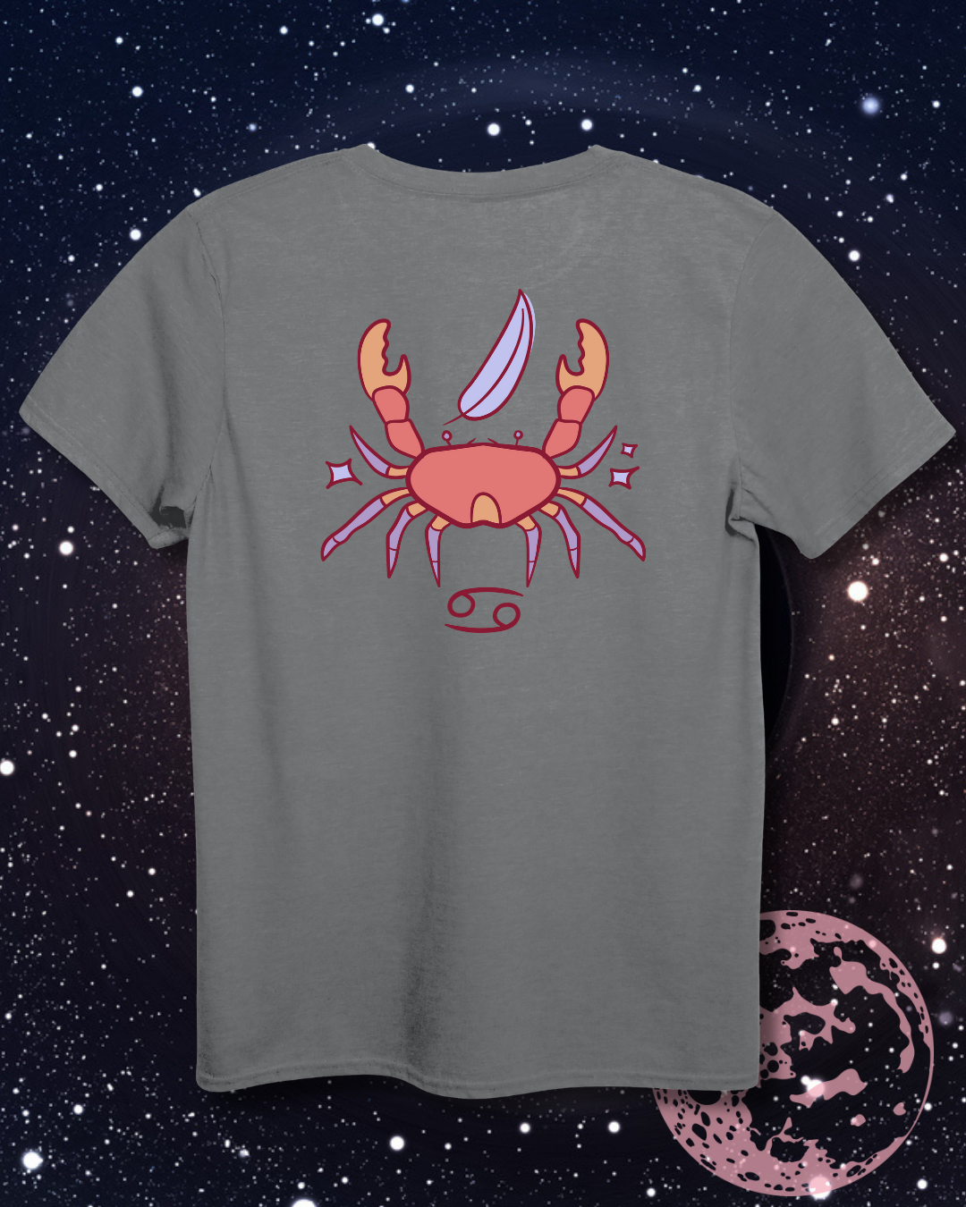 Cancer T-Shirt - Astrological Crab Design