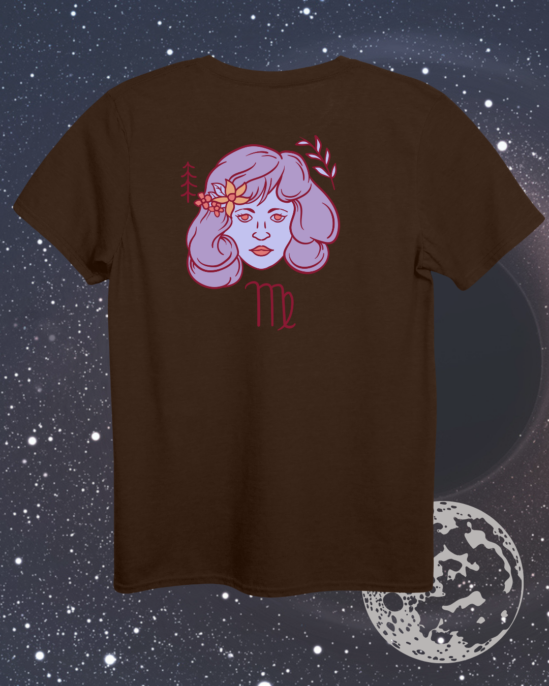 Virgo T-Shirt - Astrological Maiden Design