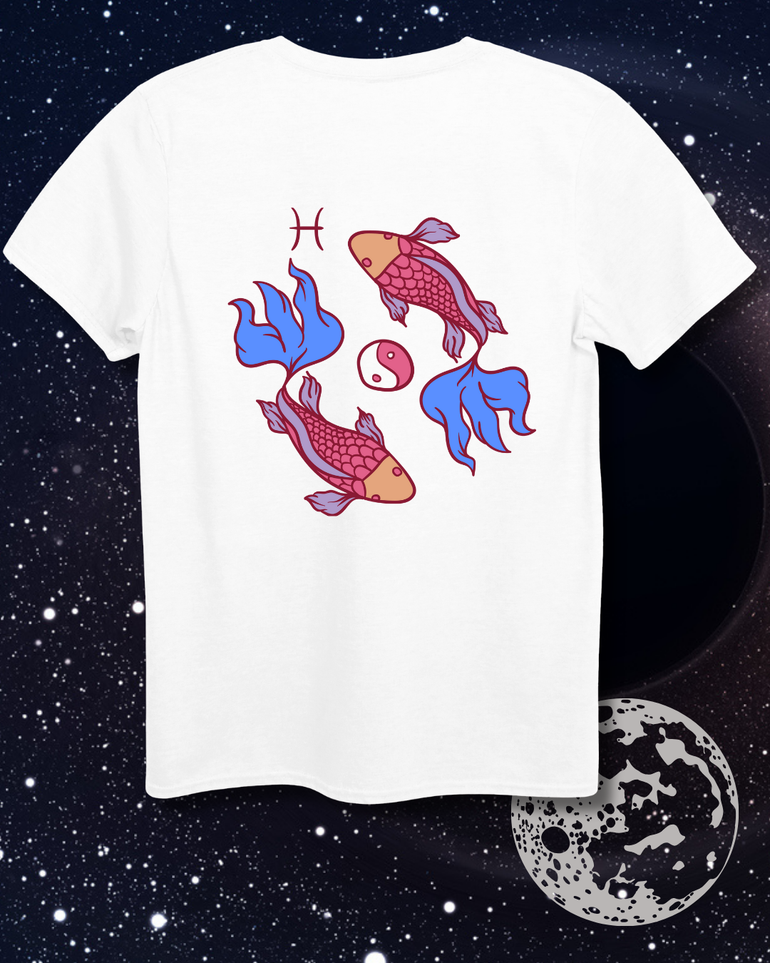 Pisces T-Shirt - Astrological Fish Design