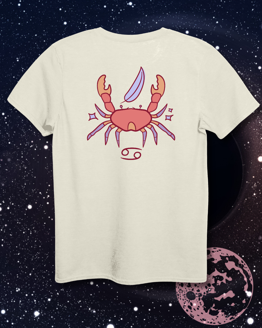 Cancer T-Shirt - Astrological Crab Design