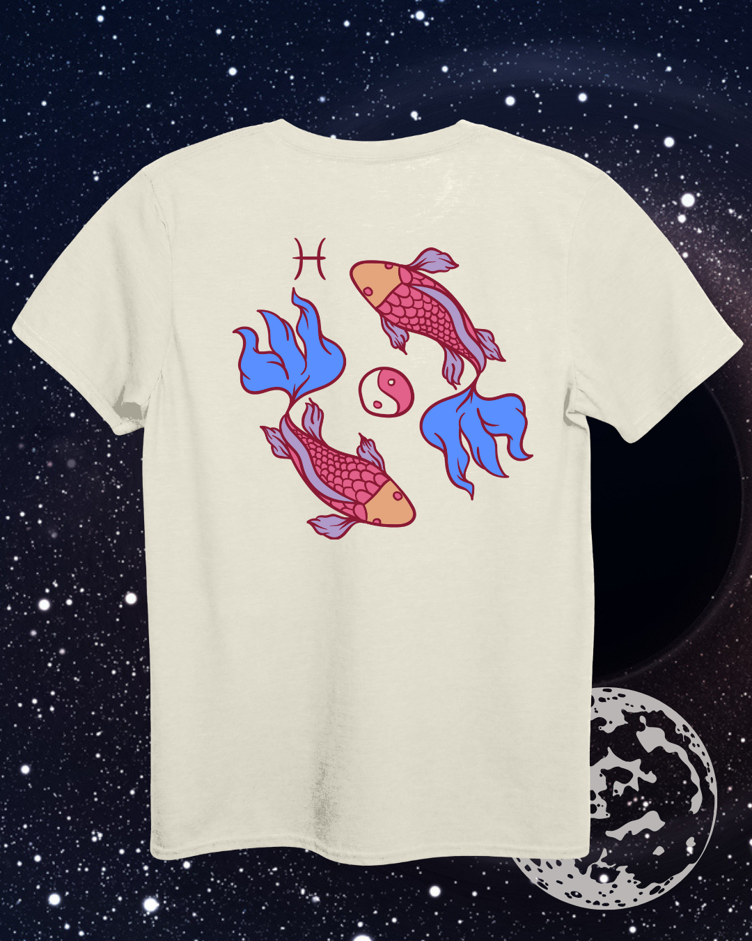 Pisces T-Shirt - Astrological Fish Design