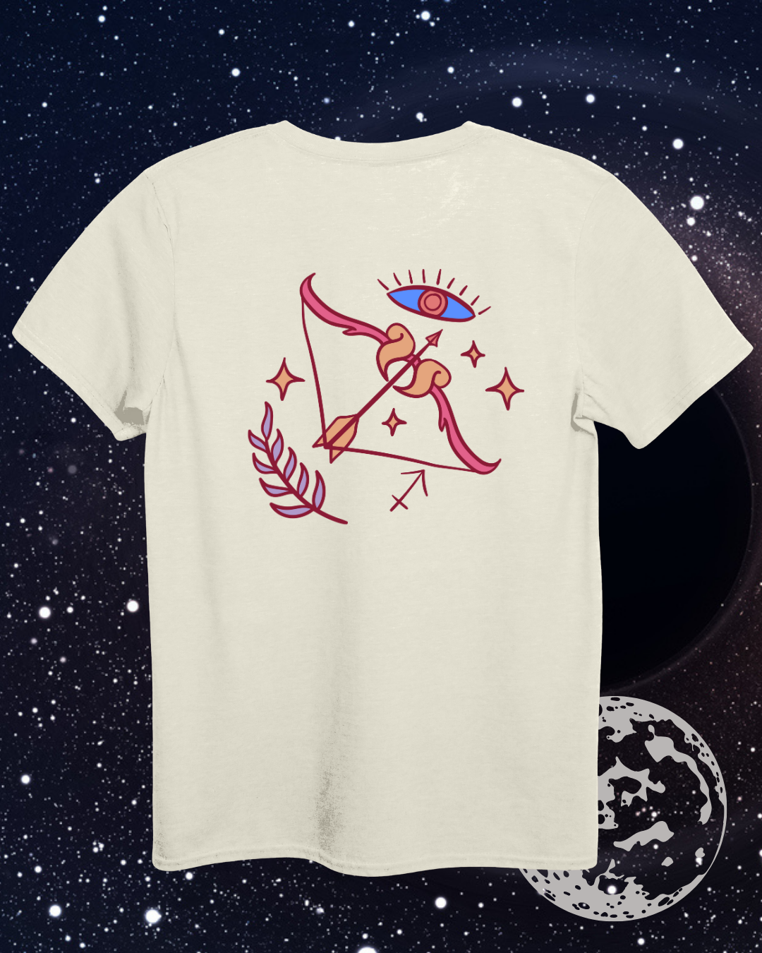 Sagittarius T-Shirt - Astrological Bow and Arrow Design