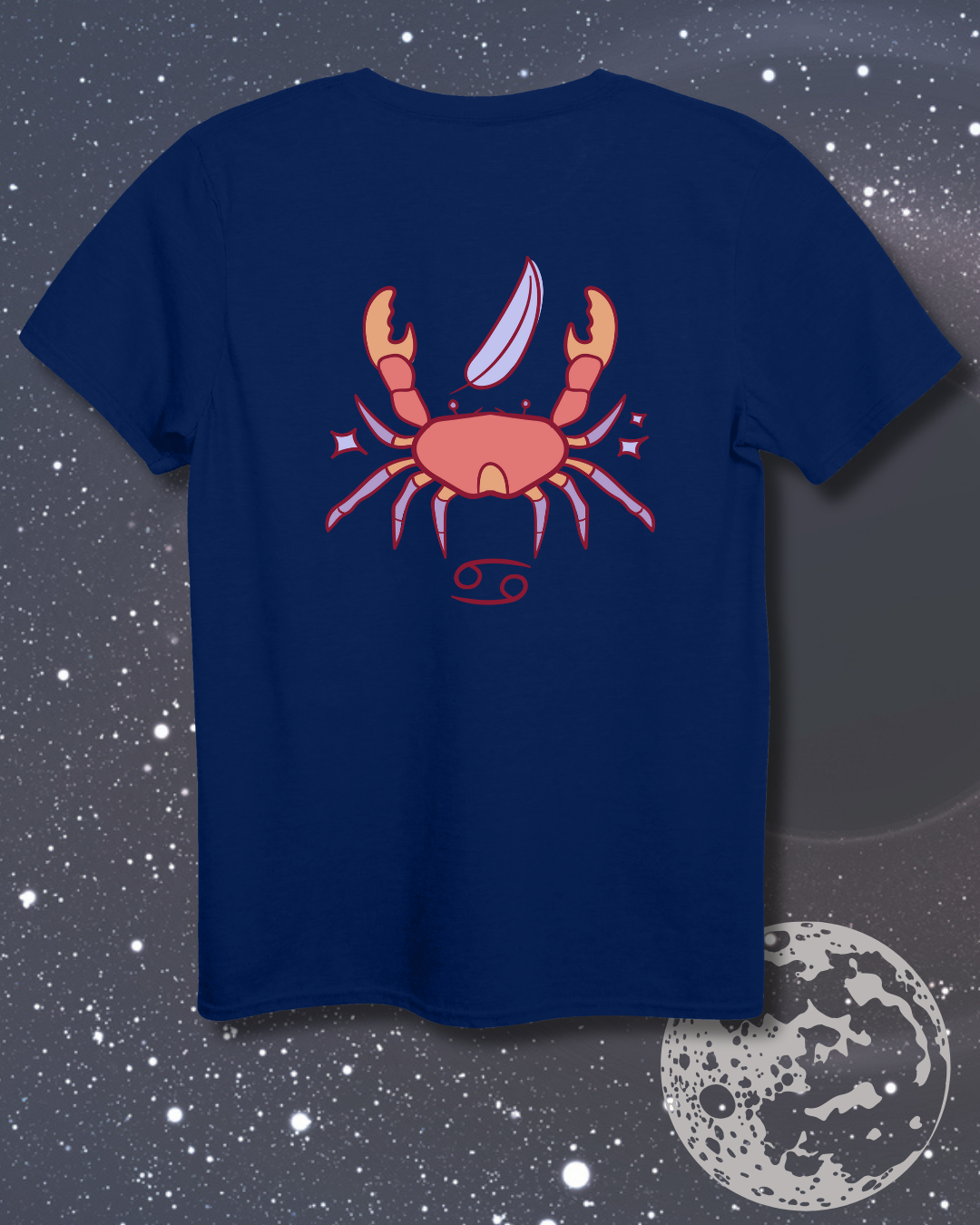 Cancer T-Shirt - Astrological Crab Design