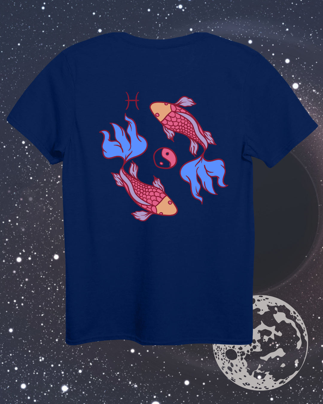 Pisces T-Shirt - Astrological Fish Design