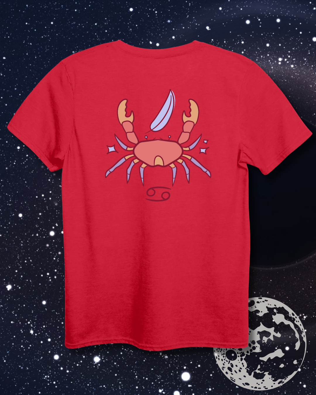 Cancer T-Shirt - Astrological Crab Design