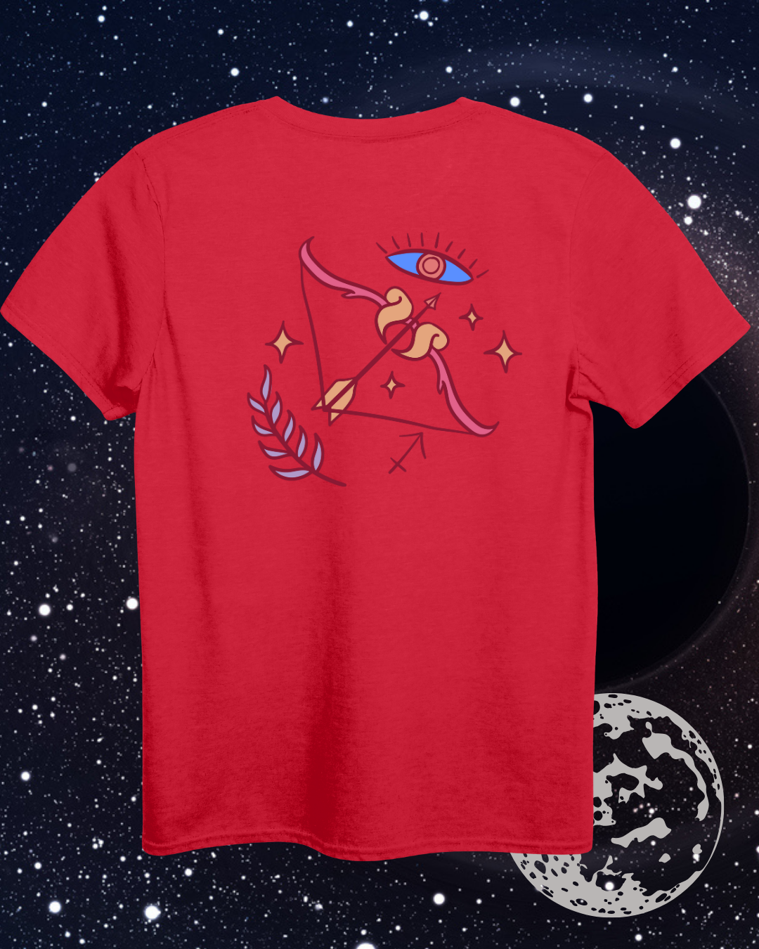 Sagittarius T-Shirt - Astrological Bow and Arrow Design