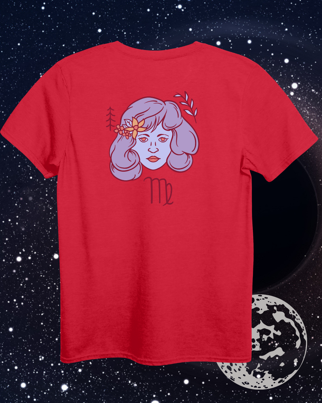 Virgo T-Shirt - Astrological Maiden Design