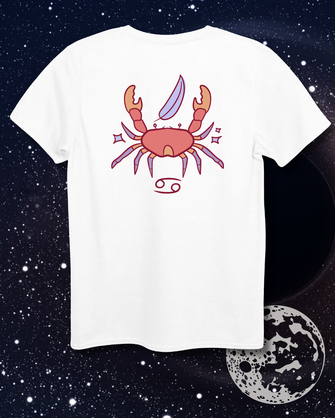 Cancer T-Shirt - Astrological Crab Design