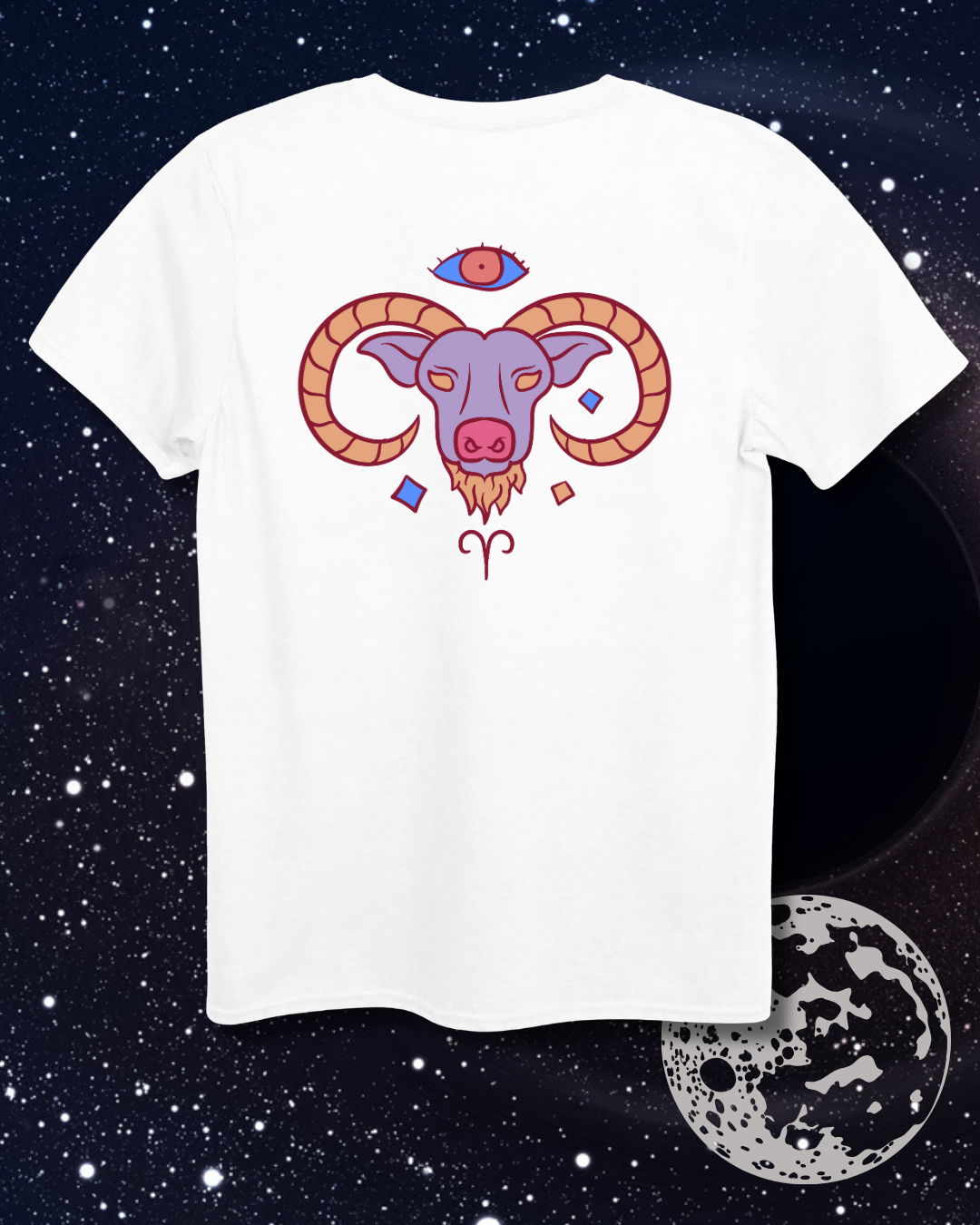 Aries T-Shirt - Astrological Ram Design