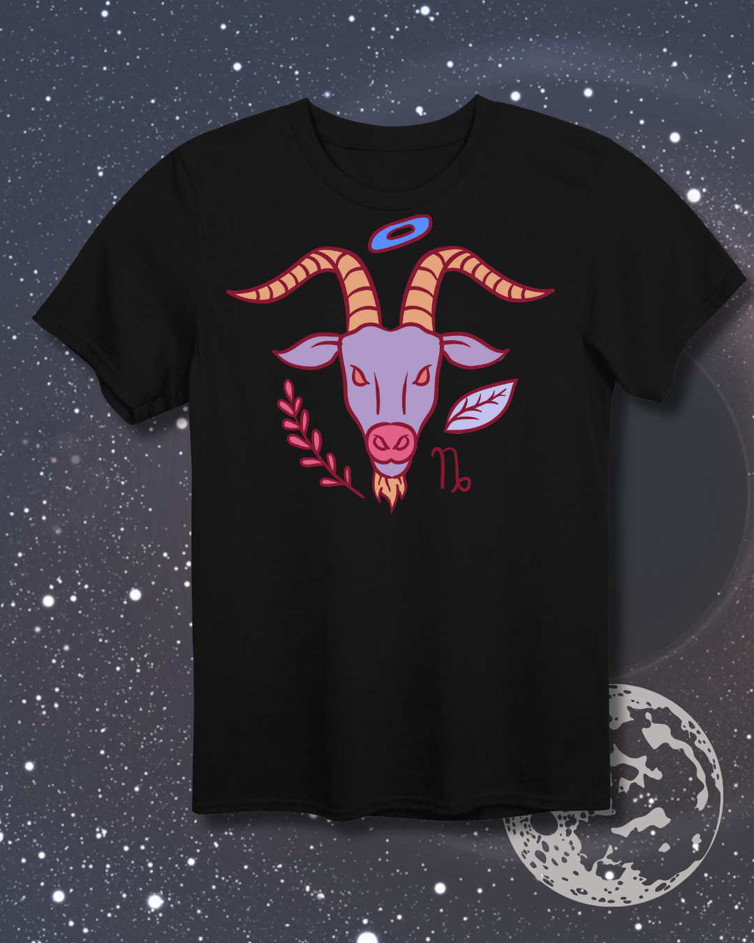 Capricorn T-Shirt - Astrological Sea Goat Design