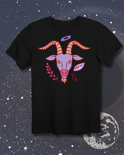 Capricorn T-Shirt - Astrological Sea Goat Design