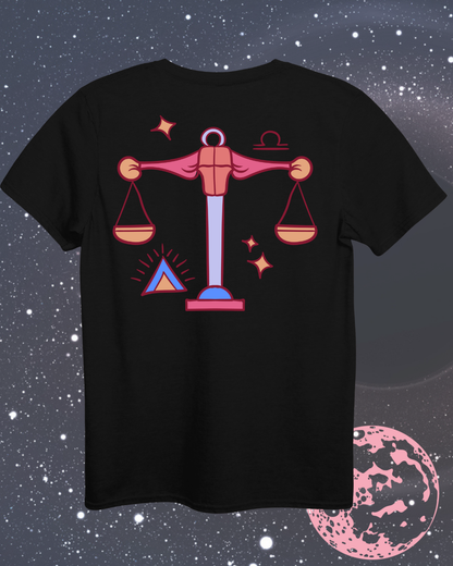 Libra T-Shirt - Astrological Scales Design