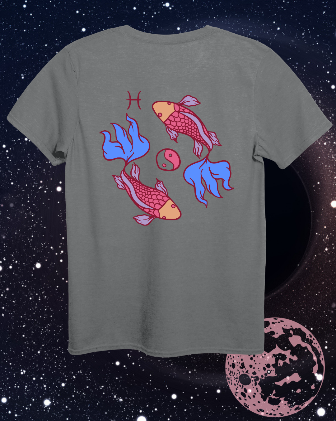 Pisces T-Shirt - Astrological Fish Design