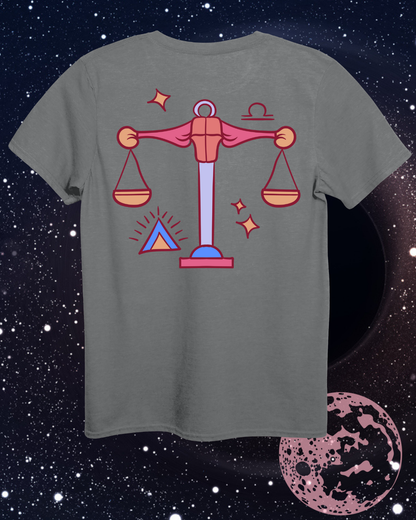 Libra T-Shirt - Astrological Scales Design