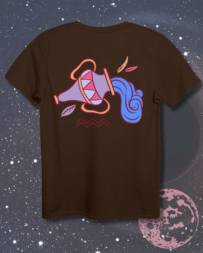 Aquarius T-Shirt - Astrological Water Carrier Design
