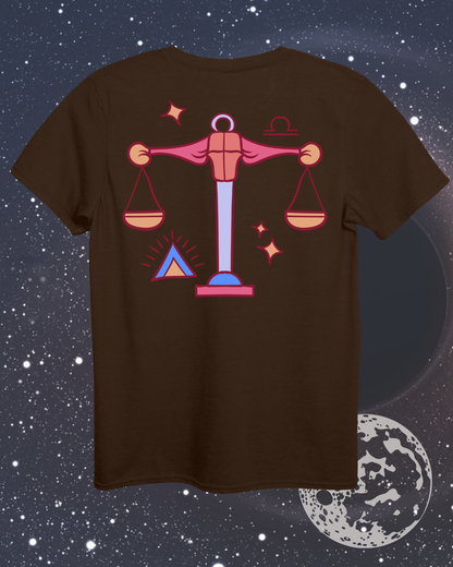 Libra T-Shirt - Astrological Scales Design