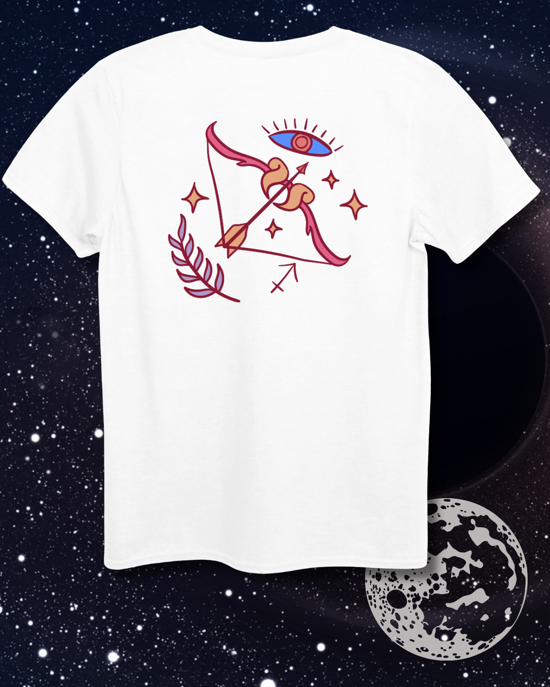 Sagittarius T-Shirt - Astrological Bow and Arrow Design
