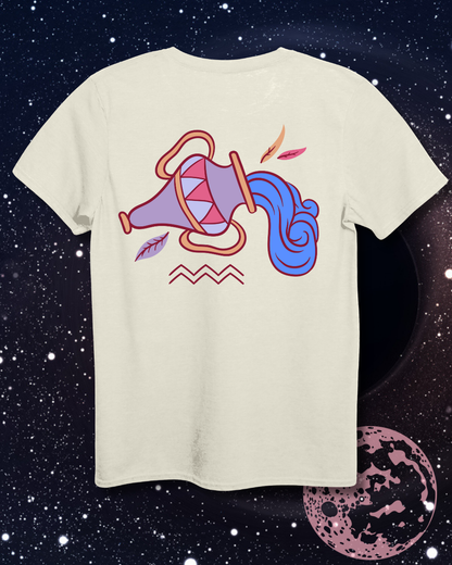 Aquarius T-Shirt - Astrological Water Carrier Design