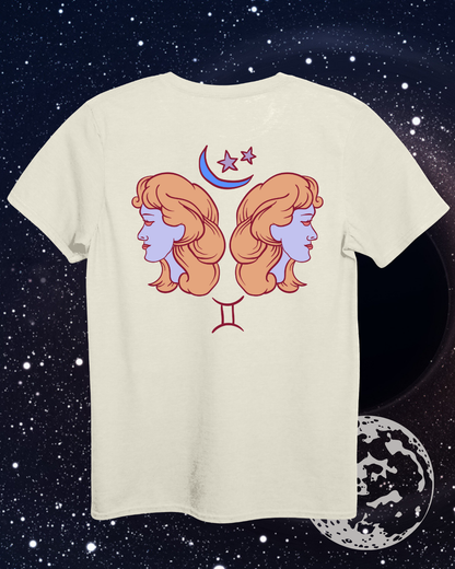 Gemini T-Shirt - Astrological Two Women Design