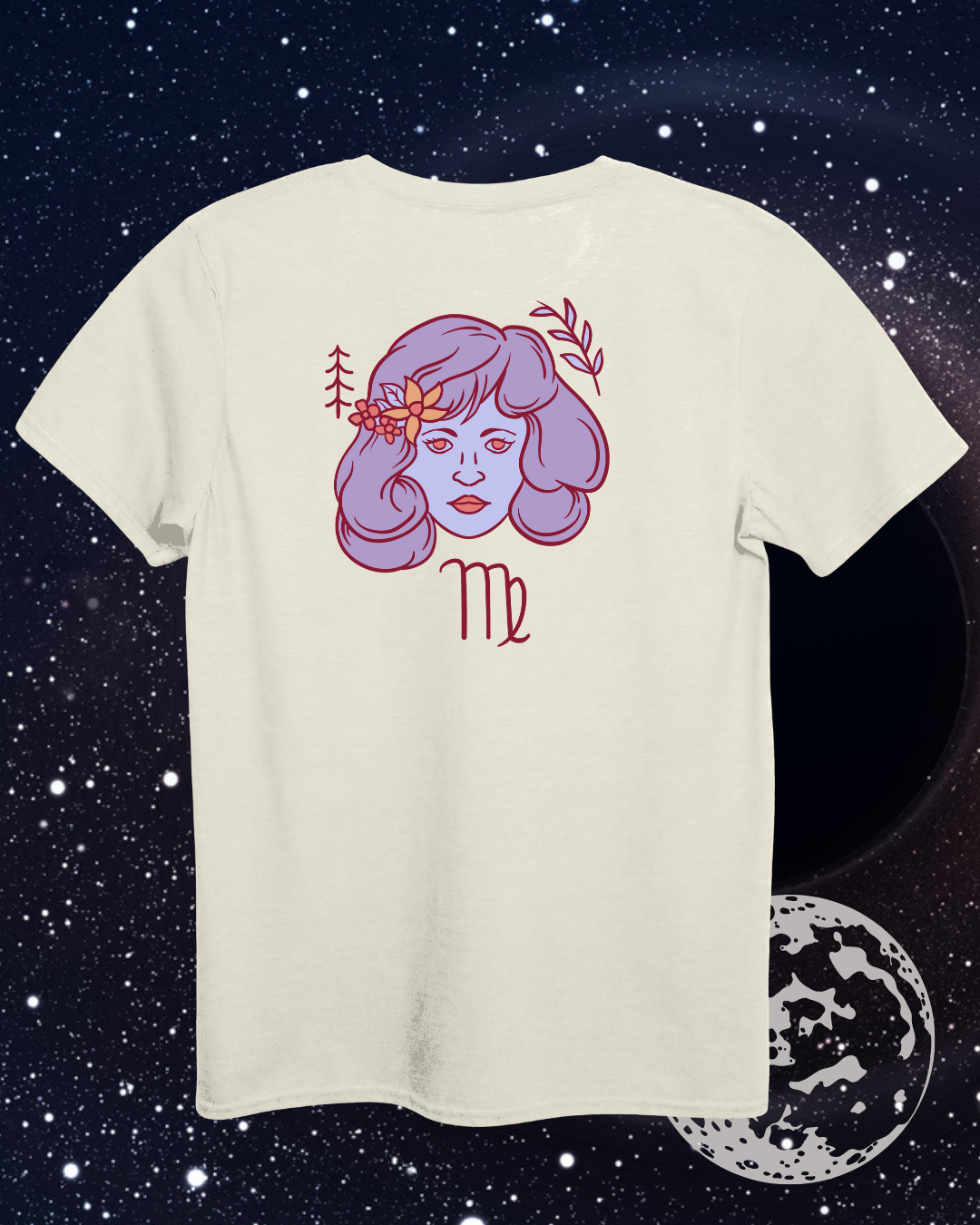 Virgo T-Shirt - Astrological Maiden Design