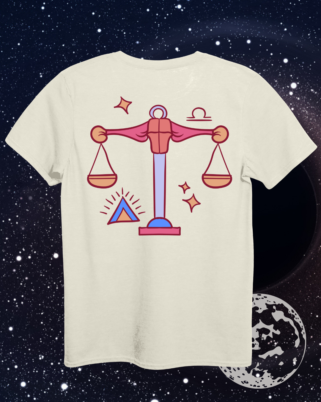Libra T-Shirt - Astrological Scales Design