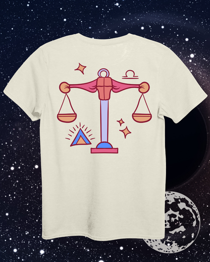 Libra T-Shirt - Astrological Scales Design