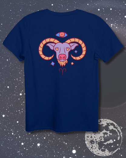 Aries T-Shirt - Astrological Ram Design