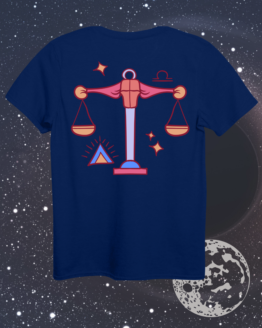 Libra T-Shirt - Astrological Scales Design