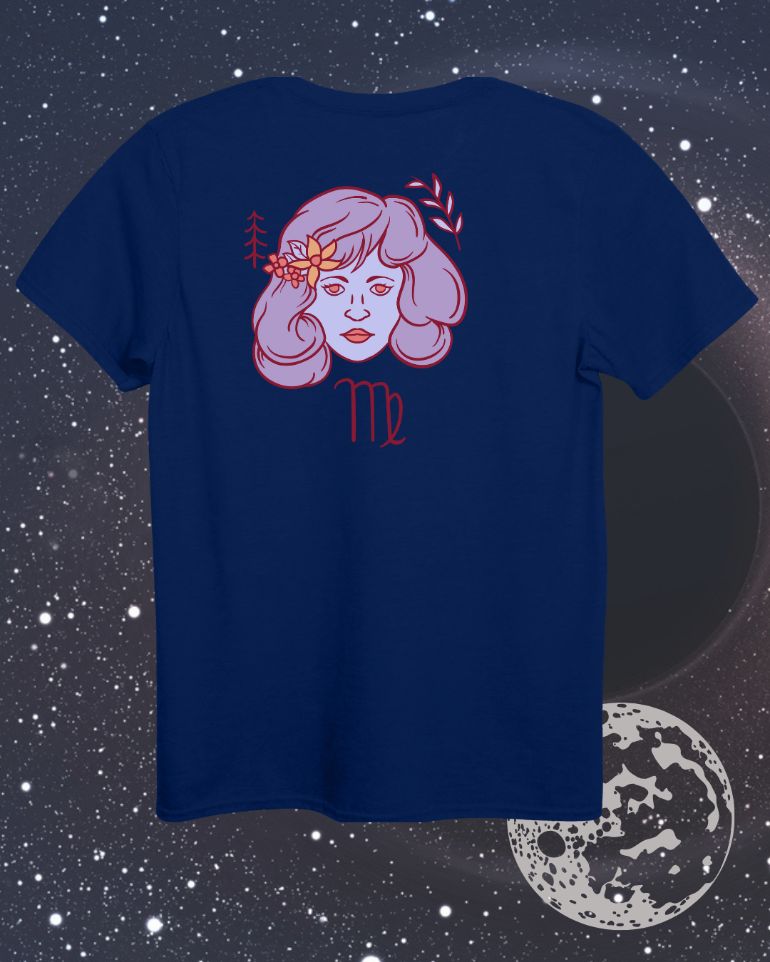 Virgo T-Shirt - Astrological Maiden Design