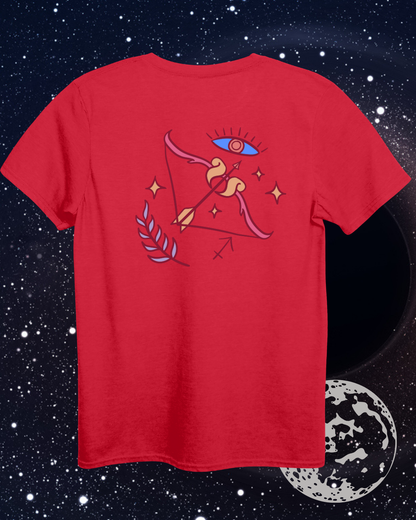 Sagittarius T-Shirt - Astrological Bow and Arrow Design