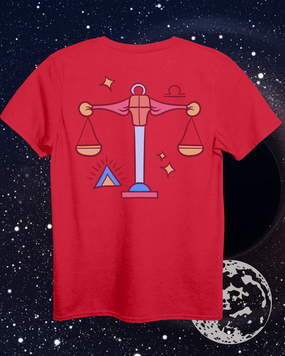 Libra T-Shirt - Astrological Scales Design