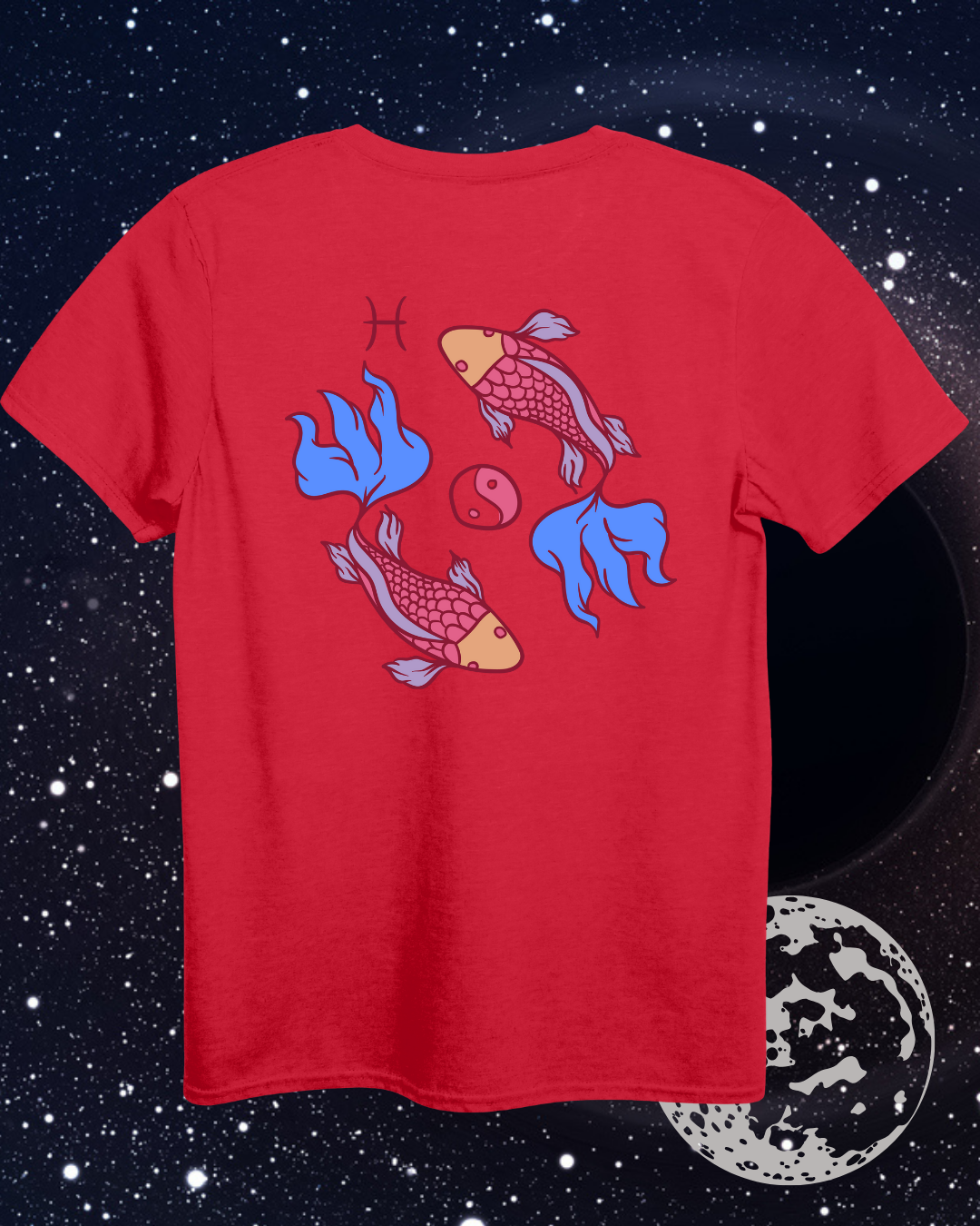 Pisces T-Shirt - Astrological Fish Design