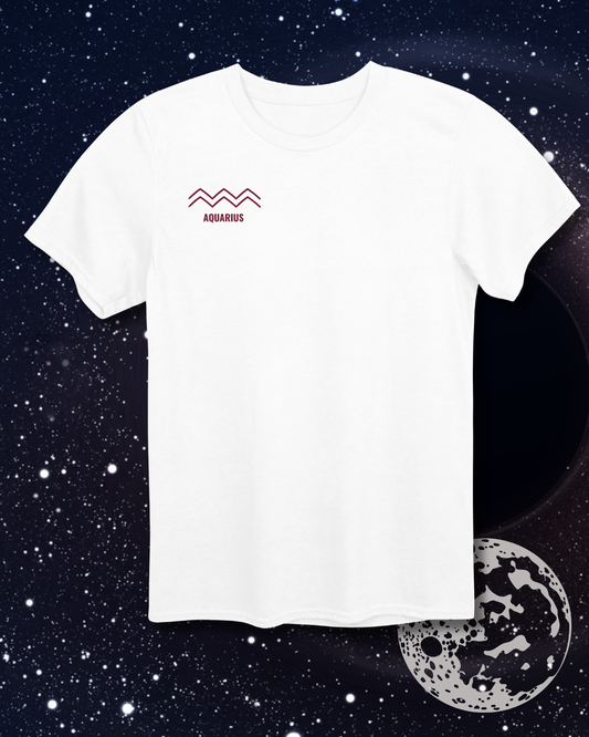 Aquarius T-Shirt - Astrological Water Carrier Design